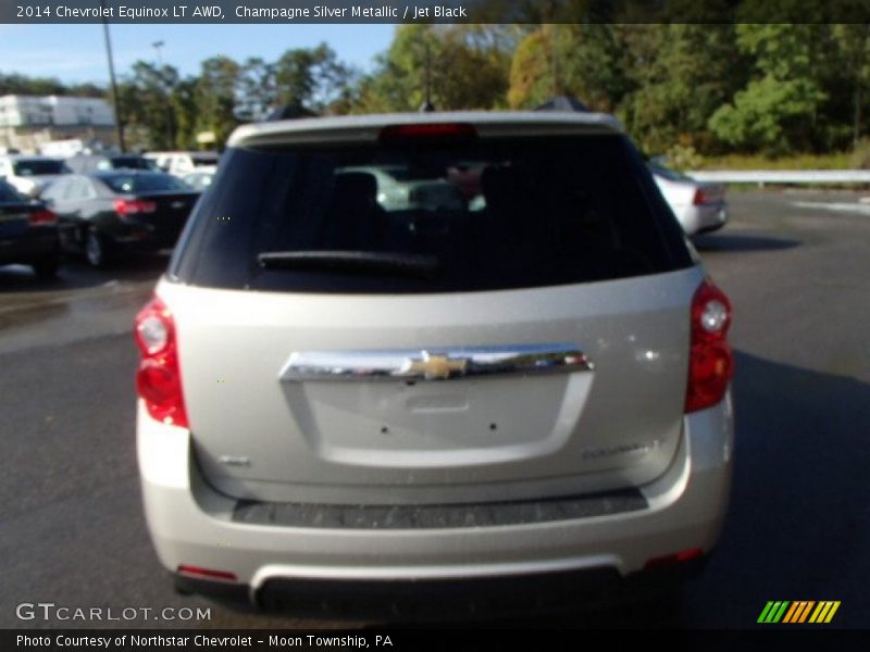 Champagne Silver Metallic / Jet Black 2014 Chevrolet Equinox LT AWD