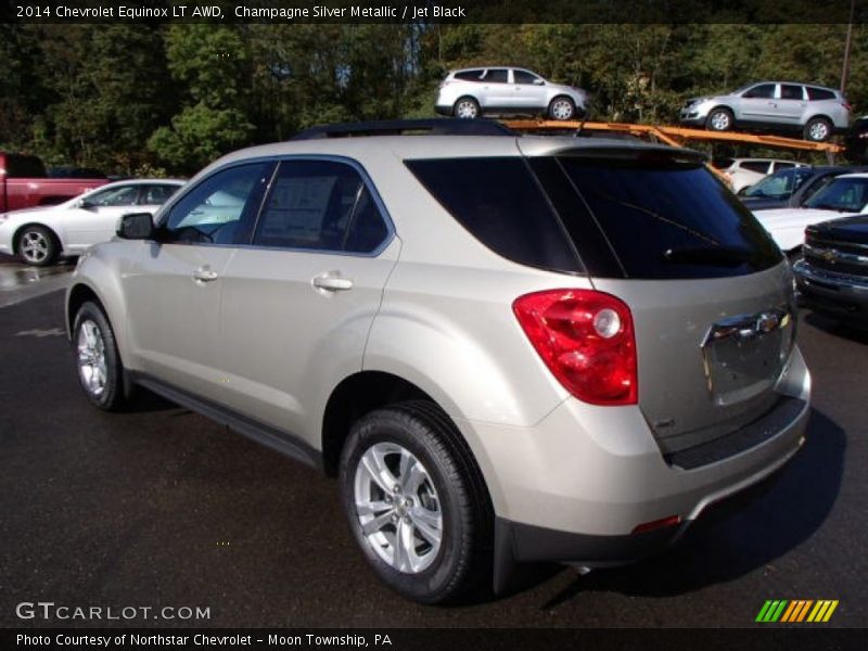 Champagne Silver Metallic / Jet Black 2014 Chevrolet Equinox LT AWD