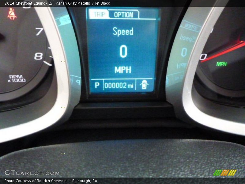 Ashen Gray Metallic / Jet Black 2014 Chevrolet Equinox LS