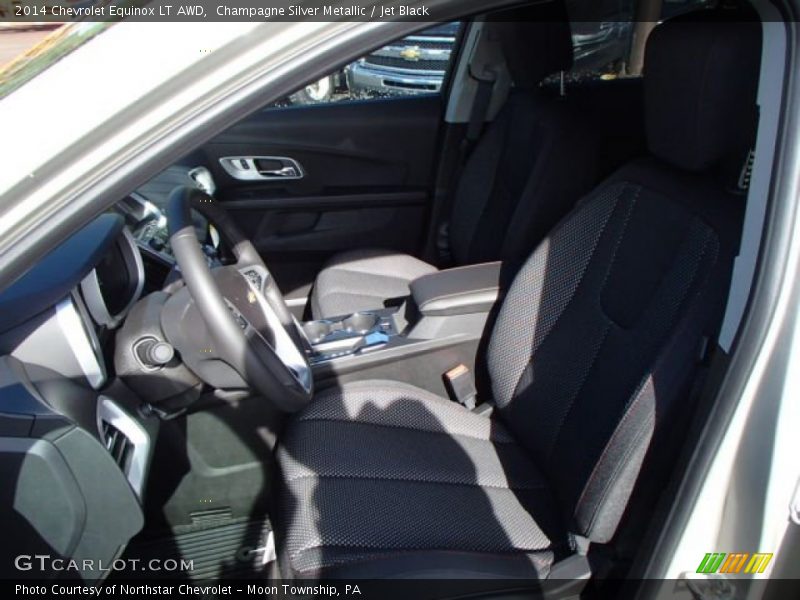 Champagne Silver Metallic / Jet Black 2014 Chevrolet Equinox LT AWD