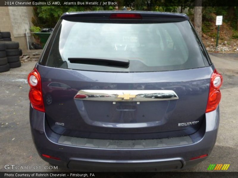 Atlantis Blue Metallic / Jet Black 2014 Chevrolet Equinox LS AWD