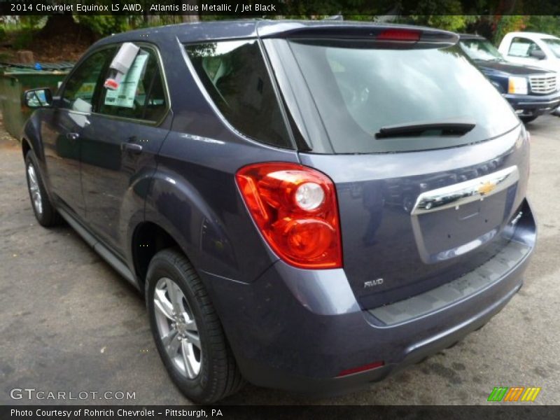 Atlantis Blue Metallic / Jet Black 2014 Chevrolet Equinox LS AWD