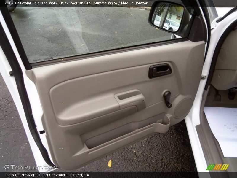 Summit White / Medium Pewter 2007 Chevrolet Colorado Work Truck Regular Cab