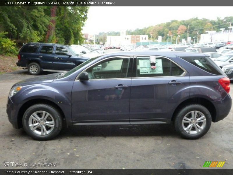 Atlantis Blue Metallic / Jet Black 2014 Chevrolet Equinox LS AWD
