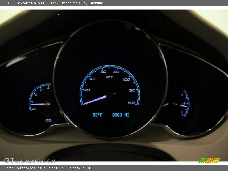 Black Granite Metallic / Titanium 2012 Chevrolet Malibu LS