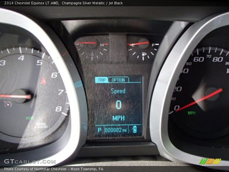 Champagne Silver Metallic / Jet Black 2014 Chevrolet Equinox LT AWD