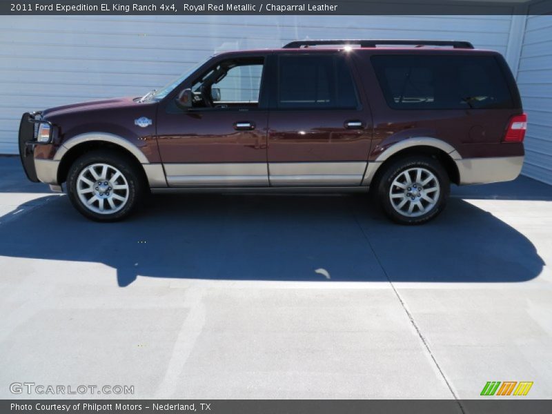 Royal Red Metallic / Chaparral Leather 2011 Ford Expedition EL King Ranch 4x4