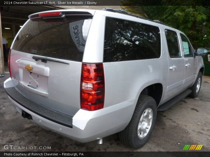 Silver Ice Metallic / Ebony 2014 Chevrolet Suburban LT 4x4