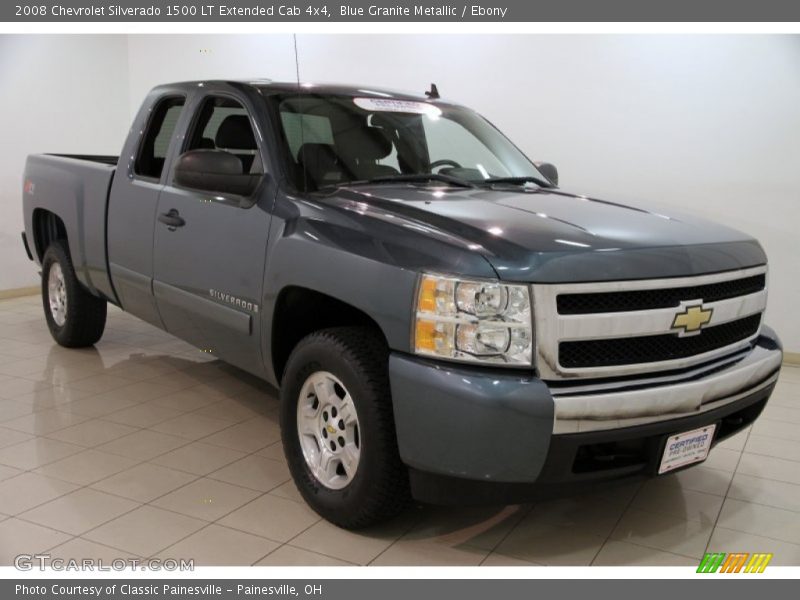 Blue Granite Metallic / Ebony 2008 Chevrolet Silverado 1500 LT Extended Cab 4x4