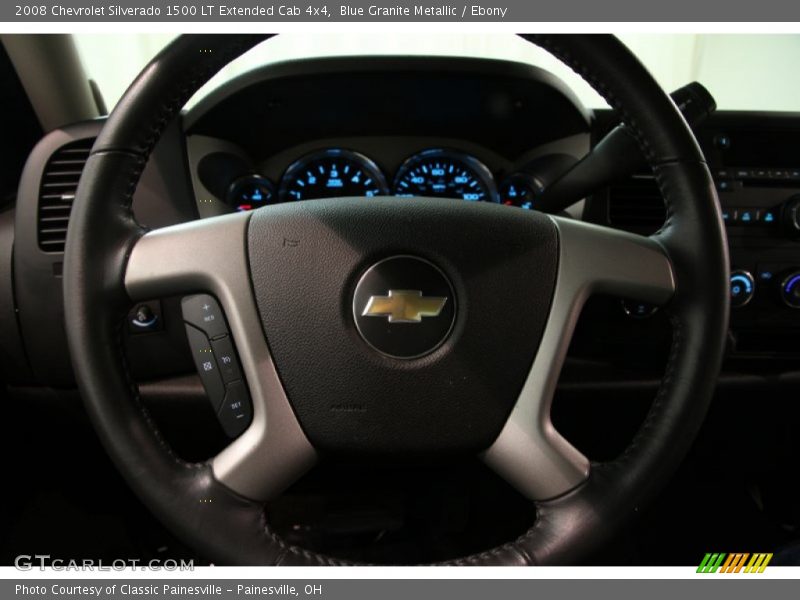 Blue Granite Metallic / Ebony 2008 Chevrolet Silverado 1500 LT Extended Cab 4x4