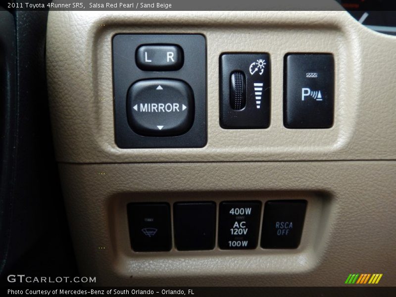 Controls of 2011 4Runner SR5