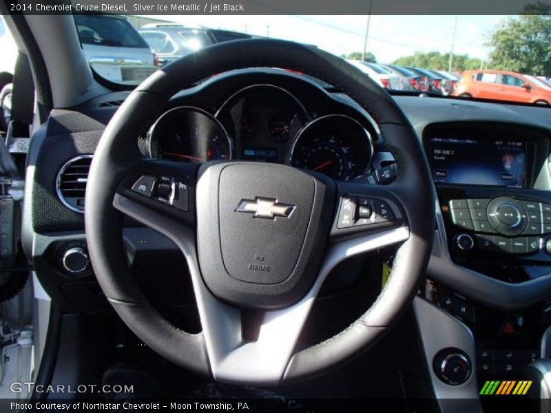 Silver Ice Metallic / Jet Black 2014 Chevrolet Cruze Diesel