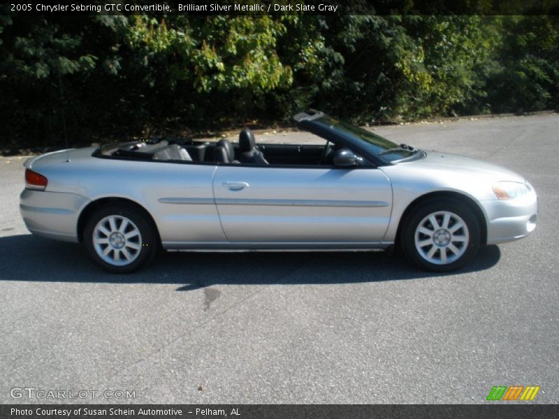 Brilliant Silver Metallic / Dark Slate Gray 2005 Chrysler Sebring GTC Convertible