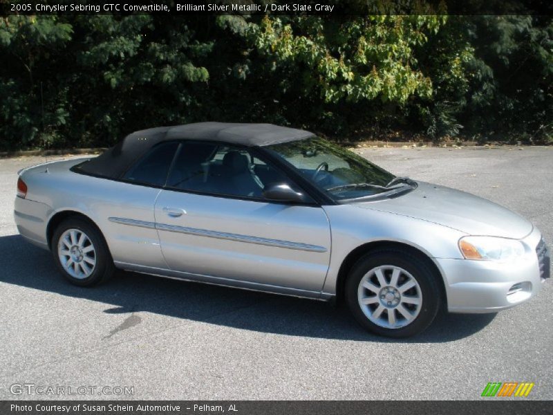 Brilliant Silver Metallic / Dark Slate Gray 2005 Chrysler Sebring GTC Convertible