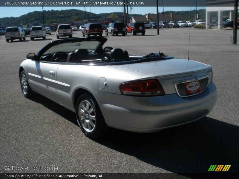 Brilliant Silver Metallic / Dark Slate Gray 2005 Chrysler Sebring GTC Convertible