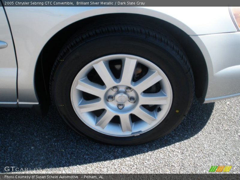 Brilliant Silver Metallic / Dark Slate Gray 2005 Chrysler Sebring GTC Convertible