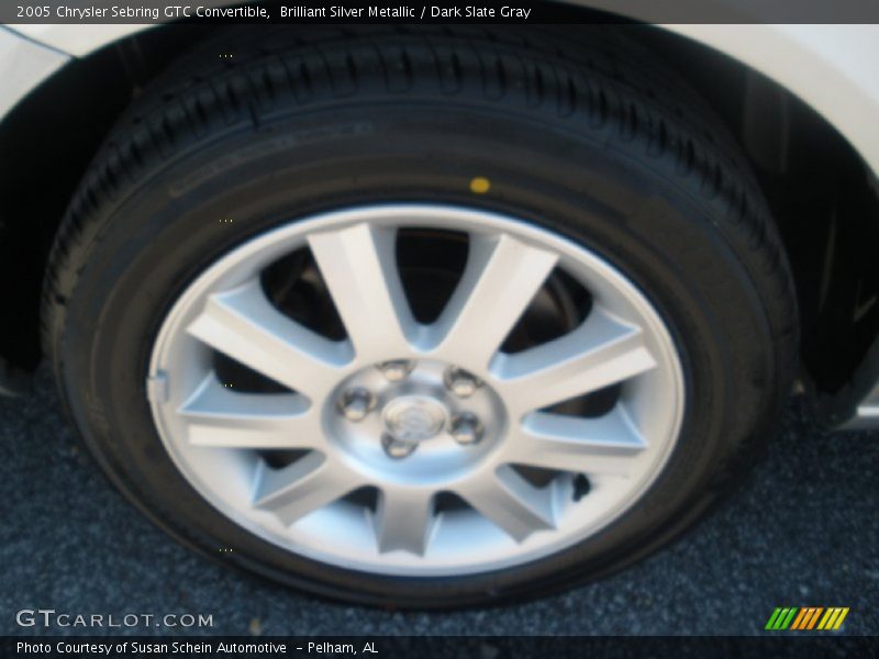 Brilliant Silver Metallic / Dark Slate Gray 2005 Chrysler Sebring GTC Convertible