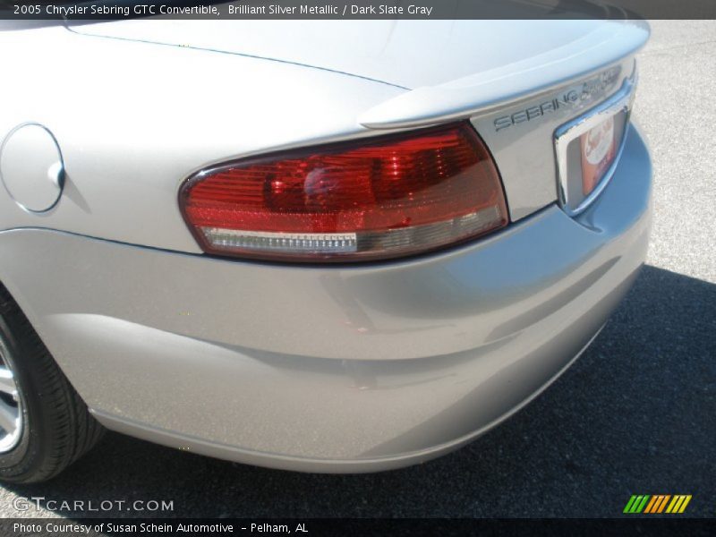 Brilliant Silver Metallic / Dark Slate Gray 2005 Chrysler Sebring GTC Convertible