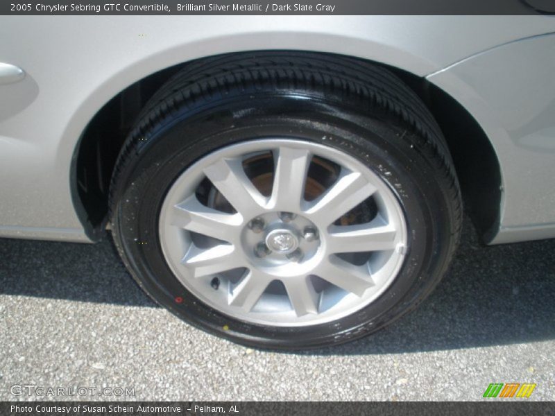 Brilliant Silver Metallic / Dark Slate Gray 2005 Chrysler Sebring GTC Convertible