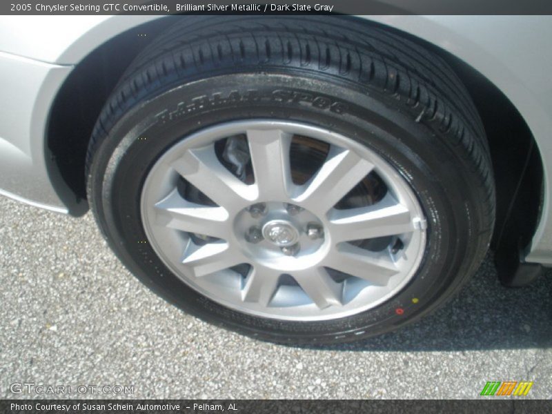 Brilliant Silver Metallic / Dark Slate Gray 2005 Chrysler Sebring GTC Convertible
