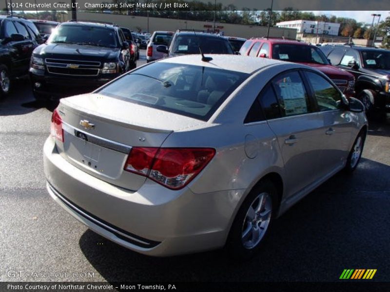Champagne Silver Metallic / Jet Black 2014 Chevrolet Cruze LT