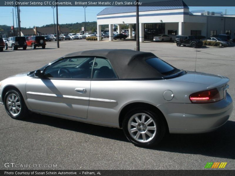 Brilliant Silver Metallic / Dark Slate Gray 2005 Chrysler Sebring GTC Convertible