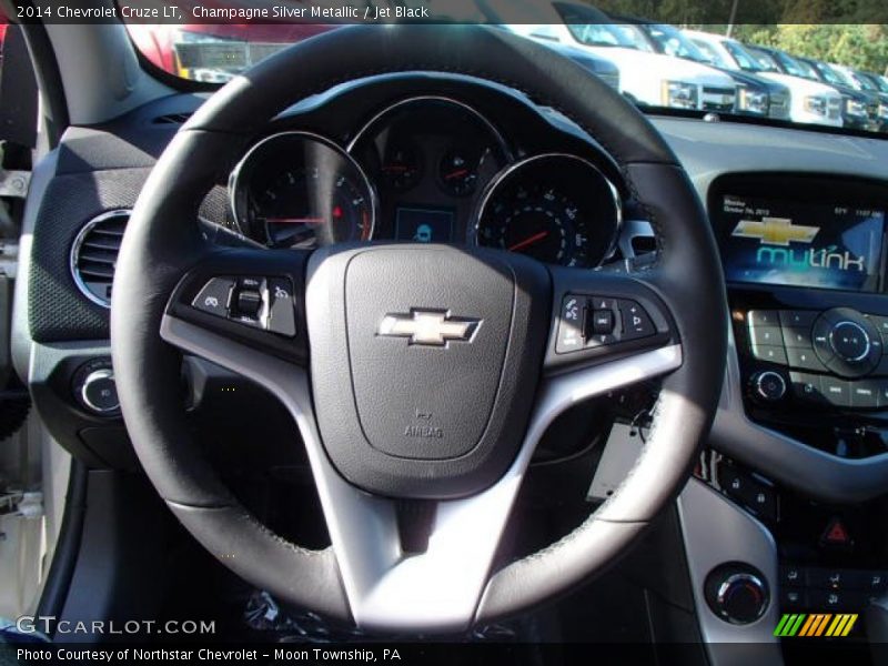 Champagne Silver Metallic / Jet Black 2014 Chevrolet Cruze LT