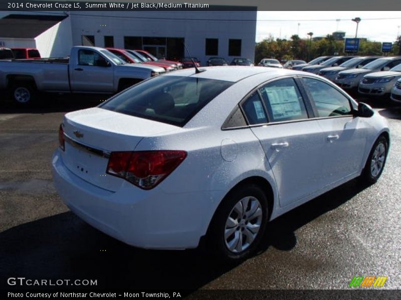 Summit White / Jet Black/Medium Titanium 2014 Chevrolet Cruze LS