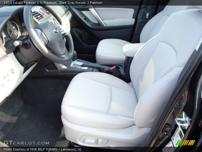 Dark Gray Metallic / Platinum 2014 Subaru Forester 2.5i Premium