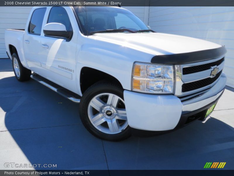 Summit White / Ebony 2008 Chevrolet Silverado 1500 LT Crew Cab