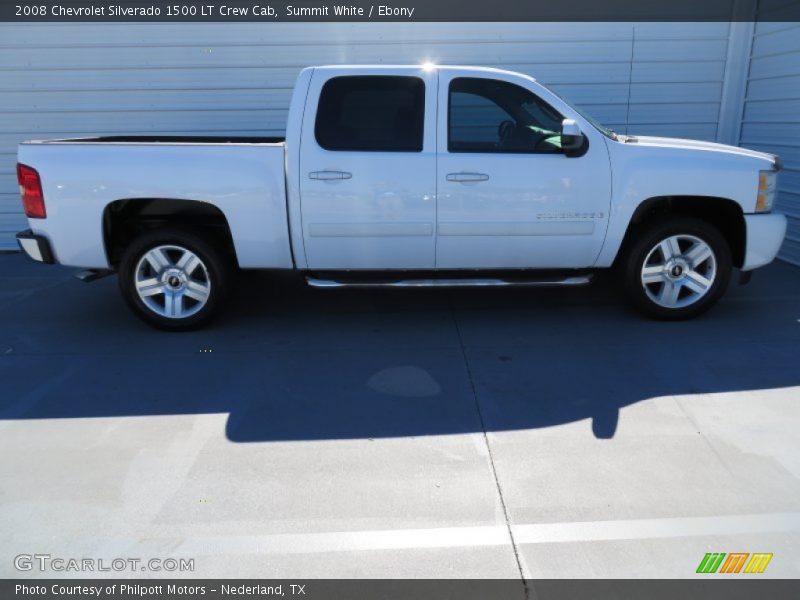 Summit White / Ebony 2008 Chevrolet Silverado 1500 LT Crew Cab