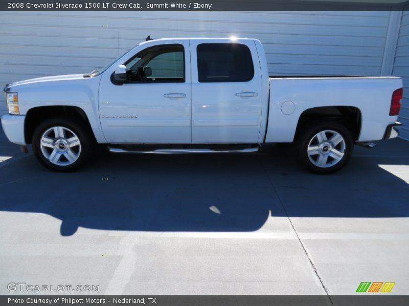 Summit White / Ebony 2008 Chevrolet Silverado 1500 LT Crew Cab