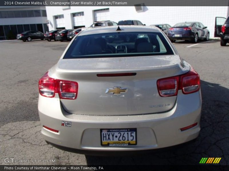 Champagne Silver Metallic / Jet Black/Titanium 2014 Chevrolet Malibu LS