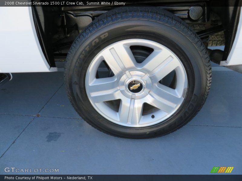 Summit White / Ebony 2008 Chevrolet Silverado 1500 LT Crew Cab