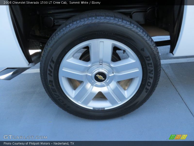 Summit White / Ebony 2008 Chevrolet Silverado 1500 LT Crew Cab