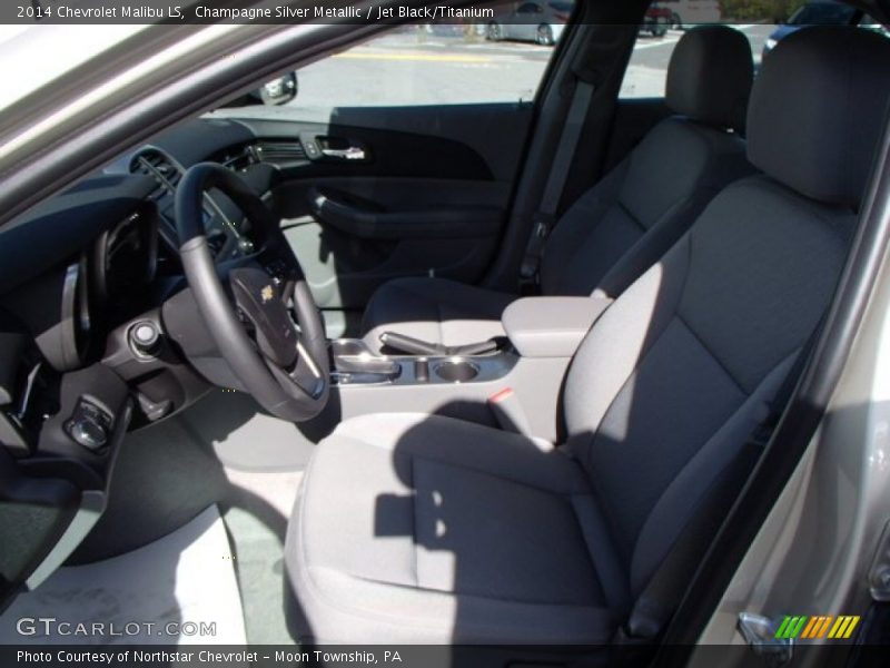 Champagne Silver Metallic / Jet Black/Titanium 2014 Chevrolet Malibu LS