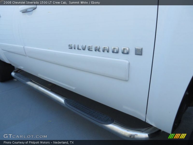 Summit White / Ebony 2008 Chevrolet Silverado 1500 LT Crew Cab