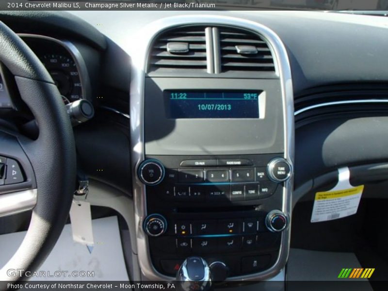 Champagne Silver Metallic / Jet Black/Titanium 2014 Chevrolet Malibu LS