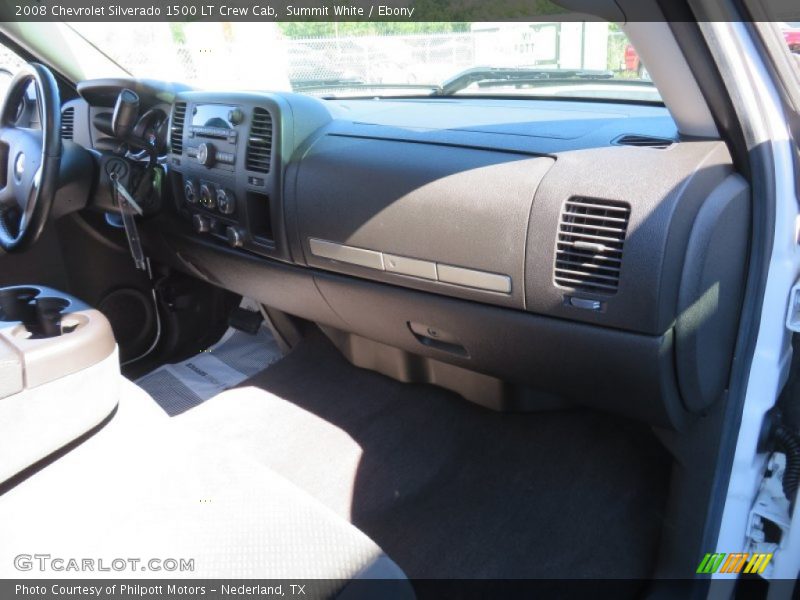 Summit White / Ebony 2008 Chevrolet Silverado 1500 LT Crew Cab