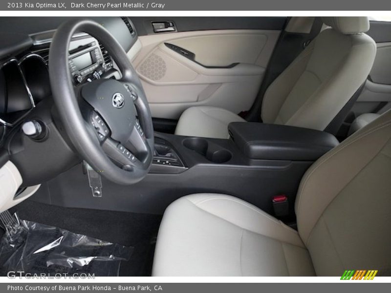 Dark Cherry Pearl Metallic / Gray 2013 Kia Optima LX