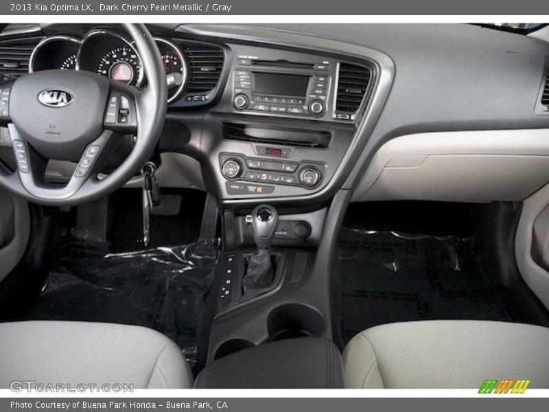 Dark Cherry Pearl Metallic / Gray 2013 Kia Optima LX