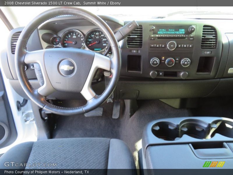 Summit White / Ebony 2008 Chevrolet Silverado 1500 LT Crew Cab