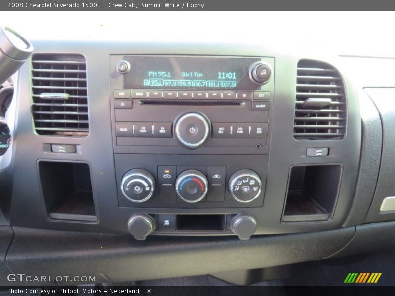 Summit White / Ebony 2008 Chevrolet Silverado 1500 LT Crew Cab