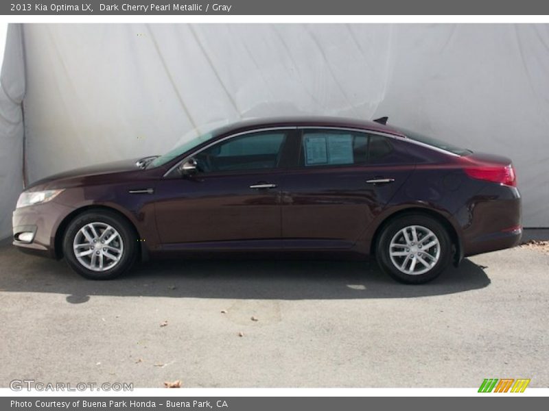 Dark Cherry Pearl Metallic / Gray 2013 Kia Optima LX