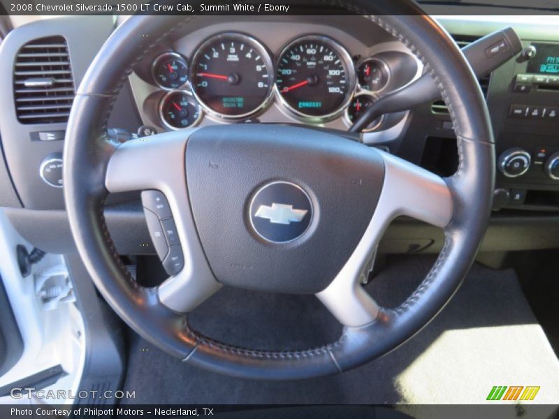 Summit White / Ebony 2008 Chevrolet Silverado 1500 LT Crew Cab