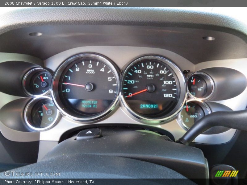 Summit White / Ebony 2008 Chevrolet Silverado 1500 LT Crew Cab