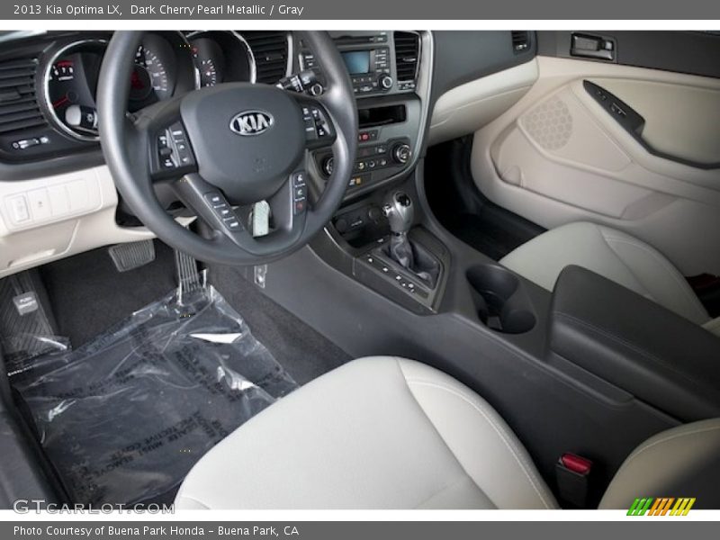 Dark Cherry Pearl Metallic / Gray 2013 Kia Optima LX
