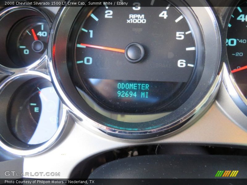 Summit White / Ebony 2008 Chevrolet Silverado 1500 LT Crew Cab