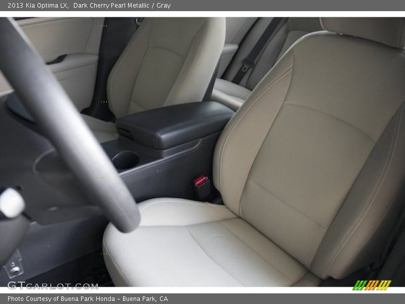 Dark Cherry Pearl Metallic / Gray 2013 Kia Optima LX