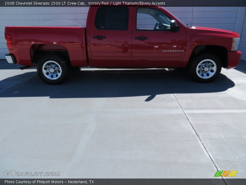 Victory Red / Light Titanium/Ebony Accents 2008 Chevrolet Silverado 1500 LT Crew Cab